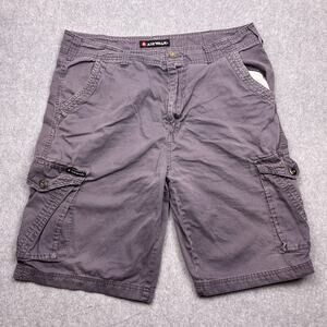 airwalk cargo shorts button snap‎ pockets size 36